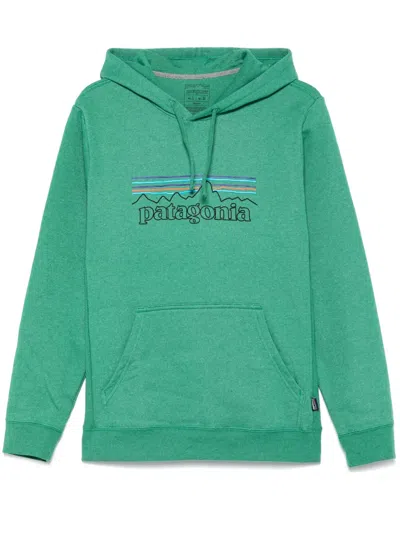 Patagonia P-6 Logo Uprisal Hoodie In Green