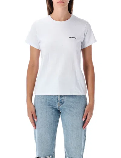 Patagonia P-6 Logo Responsabili-tee In White