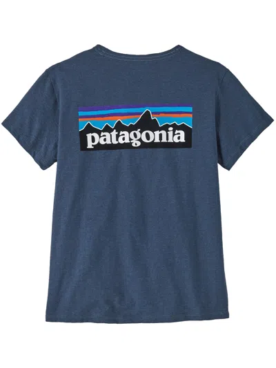 Patagonia P-6 Logo Responsibili-tee In Blue