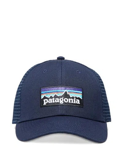 Patagonia Logo-patch Cotton Trucker Cap In Blue