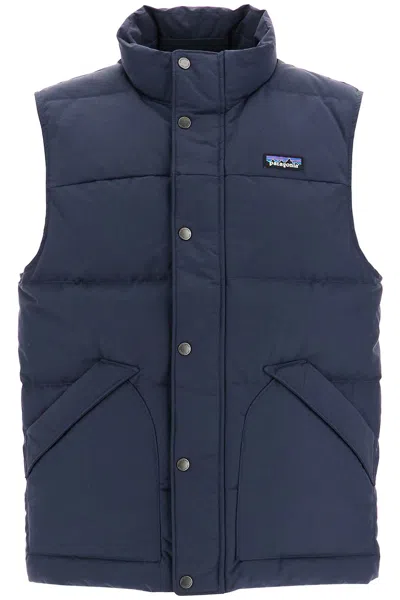 Patagonia Padded Downstream Vest In Blue