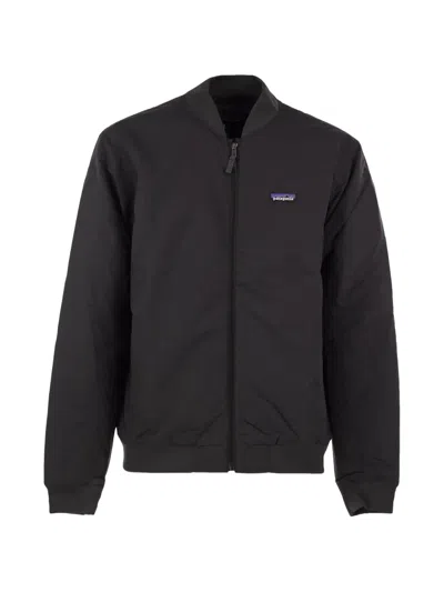Patagonia Padded Logo-patch Jacket In Blue