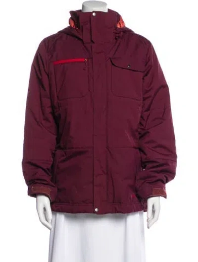 Pre-owned Patagonia Parka In Burgundy