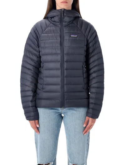 Patagonia Down Sweater™ Hoody Recycled Down Jacket In Blue