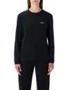 Patagonia Logo-detail Long-sleeved T-shirt In Black