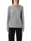 Patagonia Long-sleeved Logo T-shirt In Gray