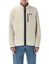 Patagonia Casual Full-zip Jacket Jackets Beige In Neutral