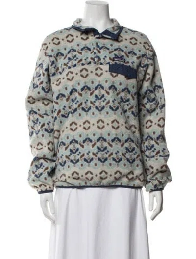 Pre-owned Patagonia Patterned Jacket In Blue