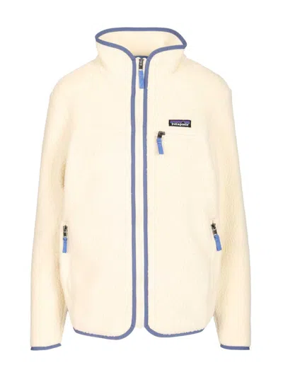 Patagonia Pile Fleece Jacket Knitwear Beige In Neutral