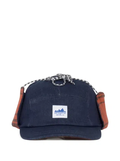 Patagonia Plaid-insert Five-panel Baseball Cap In Blue