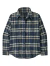Patagonia Plaid Pocketed Shirt In Blue