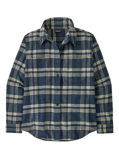 Patagonia Plaid Pocketed Shirt In Blue