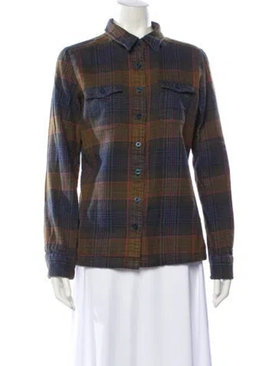 Pre-owned Patagonia Plaid Print Jacket