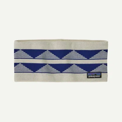Patagonia Powder Town Ski Headband In Birch White - Winter Headbands - Recycled Polyester In Multi
