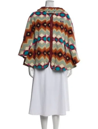 Pre-owned Patagonia Printed Poncho In Multi