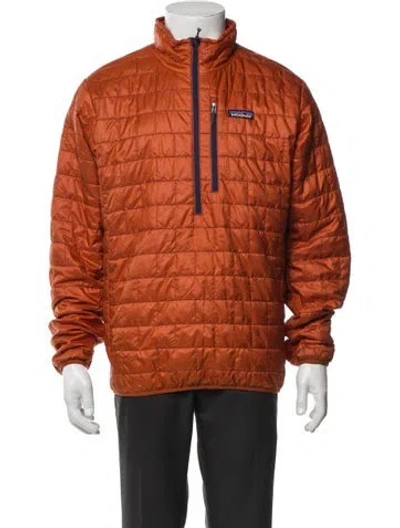 Pre-owned Patagonia Puffer Coat In Orange