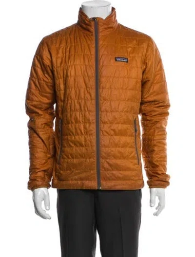 Pre-owned Patagonia Puffer Coat In Orange