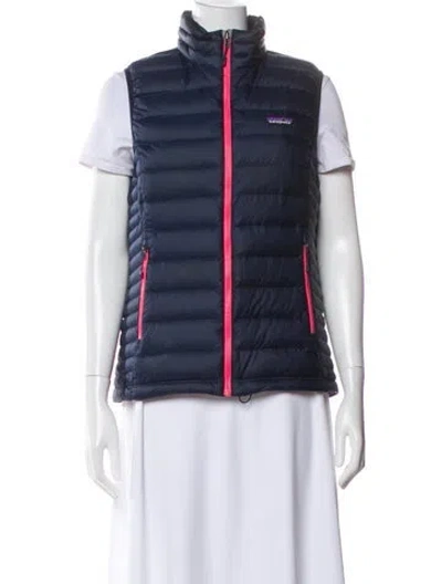 Pre-owned Patagonia Puffer Vest In Blue