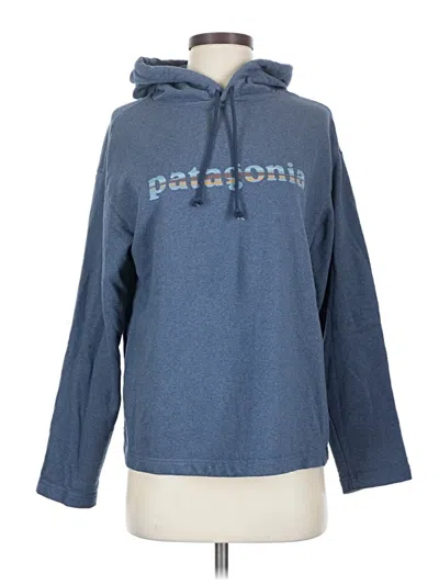 Pre-owned Patagonia Pullover Hoodie In Blue