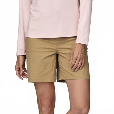Patagonia Quandary Hiking Shorts - 7" In Classic Tan In Brown