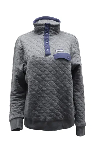 Patagonia Quilt Snap-t Pullover In Grey Cotton