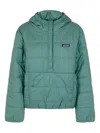Patagonia Quilted Hooded Pullover In Green