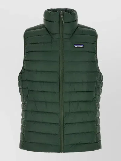 Patagonia Down Sweater Vest Quilted Down Vest In Black