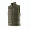 Patagonia Quilted Sleeveless Vest With High Collar And Logo Patch In Green