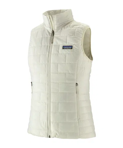 Patagonia Quilted Slim Down Jacket In White