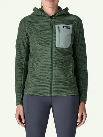 Patagonia R1 Air Full-zip Hoody In Green