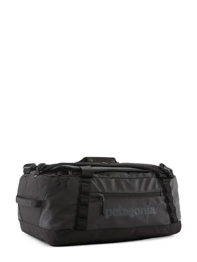Patagonia Rectangular Black Duffel Bag With Padded Straps
