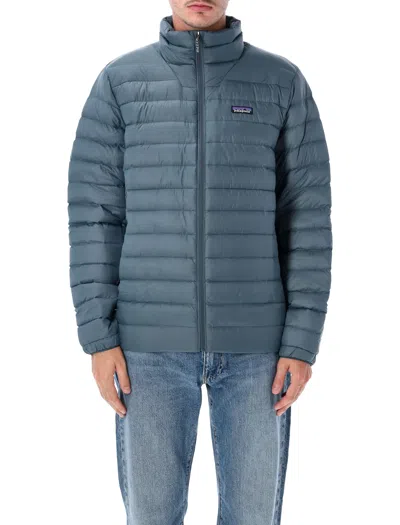 Patagonia Recycled Nylon Down Sweater Jacket With 800-fill Rds Goose Down In Summit Blue