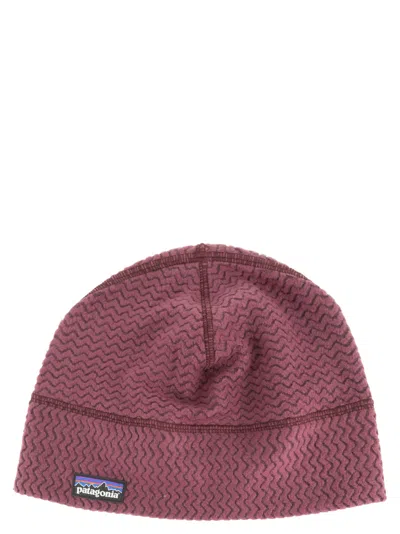 Patagonia Recycled Polyester Fleece Beanie In Bordeaux