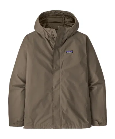 Patagonia Jackson Glacier Rain Jacket In Brown