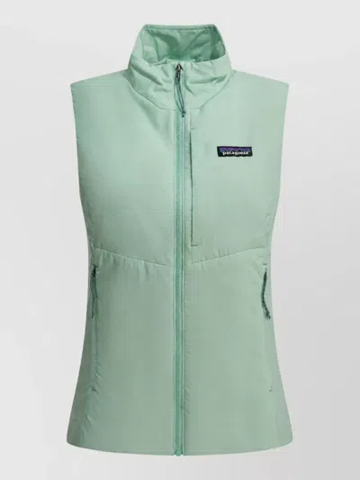 Patagonia Recycled Polyester Sleeveless Jacket In Green