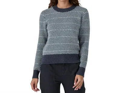 Patagonia Recycled Wool-blend Crewneck Sweater In Thermal Blue