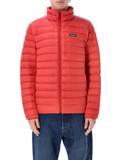 PATAGONIA RED LOGO PUFFER JACKET