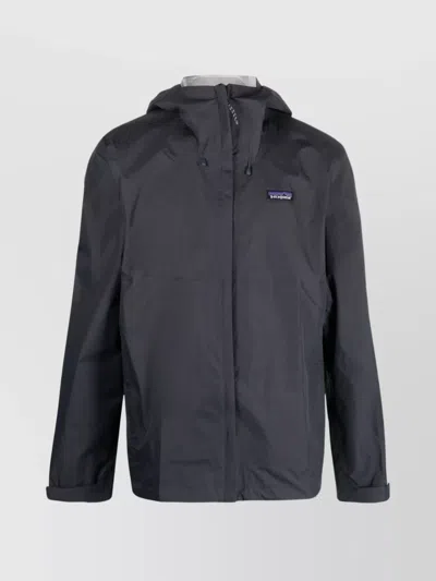 Patagonia Relaxed Fit Hooded Jacket In Blue