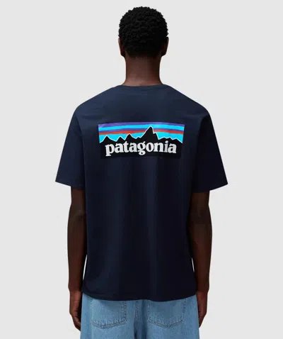 Patagonia Responsibili-tee T-shirt In New Navy