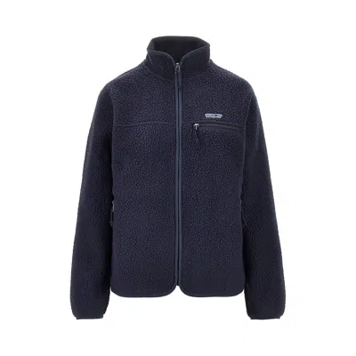 Patagonia 'retro' Fleece Jacket In Blue