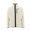 Patagonia Casual Full-zip Jacket Jackets Beige In White