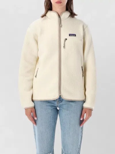 Patagonia Retro Fleece Pile Jacket Hip Length In Neutral