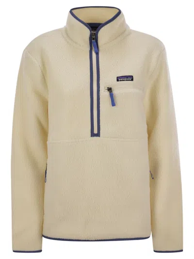 Patagonia Retro Fleece With Pouch Pocket In Neutral