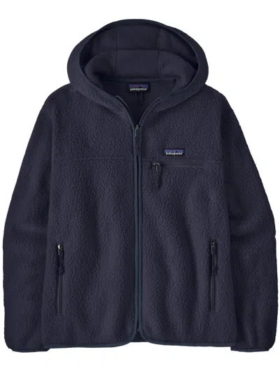 Patagonia , Retro Hoody Fleece Jacket In Blue
