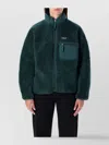 Patagonia Retro Inspired High Collar Jacket In Green
