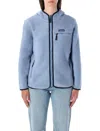 Patagonia Retro Pile 100% Recycled Fleece Hoody In Blue