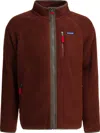 Patagonia Textured Plush Fleece Jacket With Full Zipper