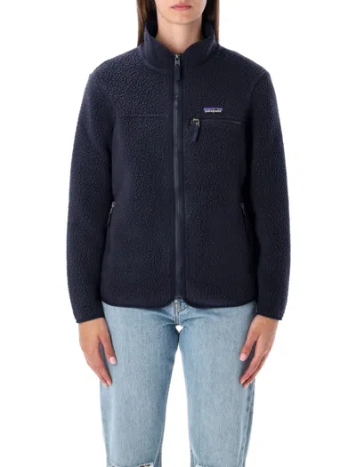 Patagonia Retro Pile Fleece Jacket In Blue