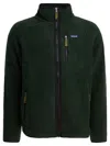 Patagonia Vintage Fleece Jacket Zipped Pockets In Green