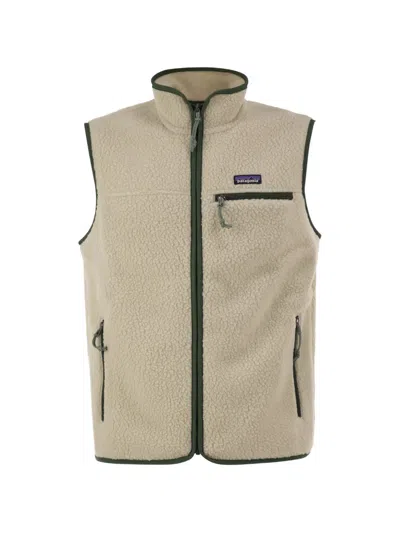Patagonia Retro Pile Fleece Vest In Neutral